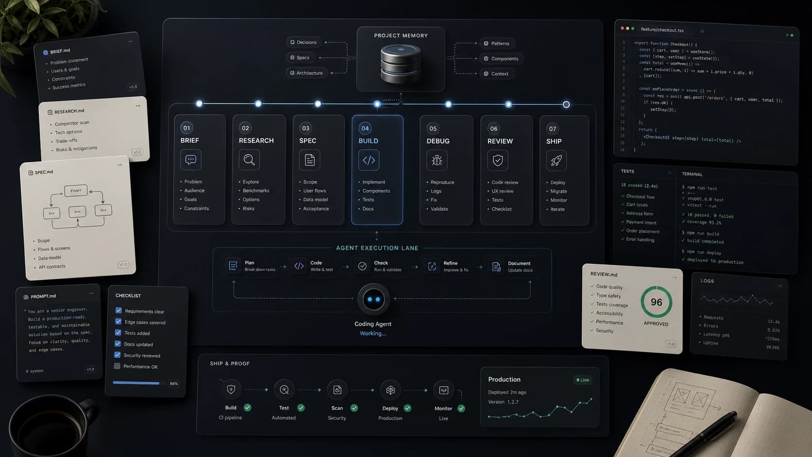 Agent Playbook (experiments) project cover: Reusable agent playbooks and automation patterns.